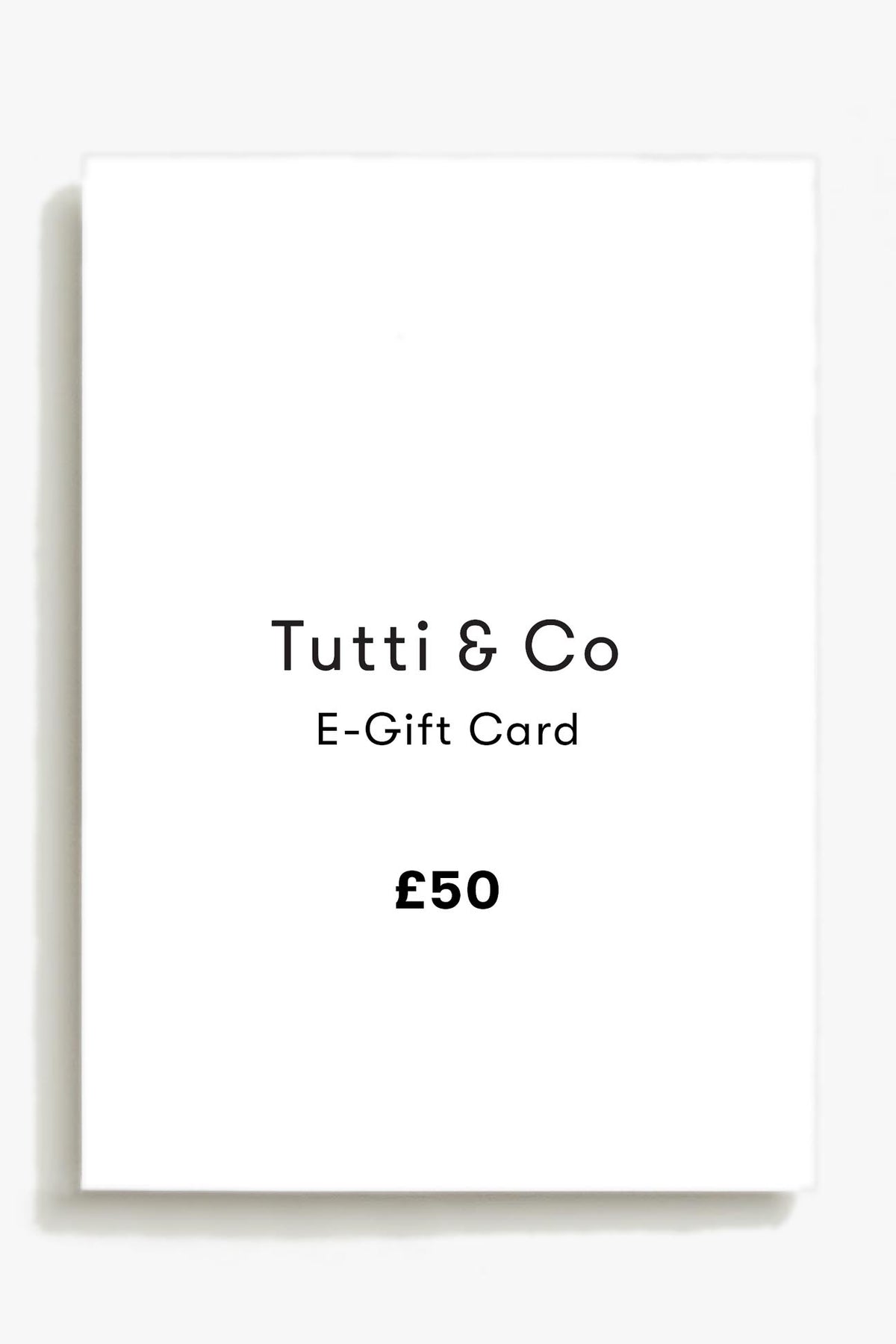 Tutti & Co E-Gift Card