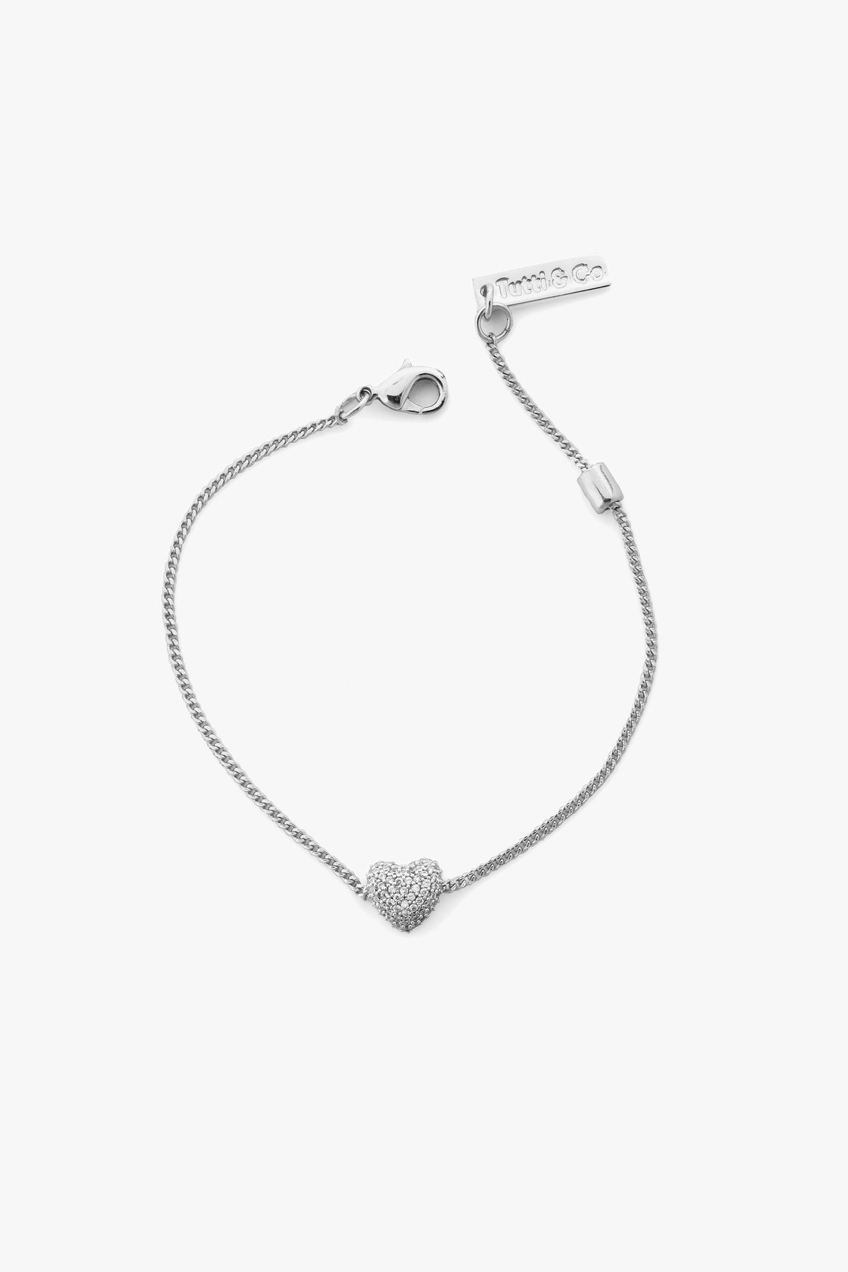 Pave Heart Bracelet