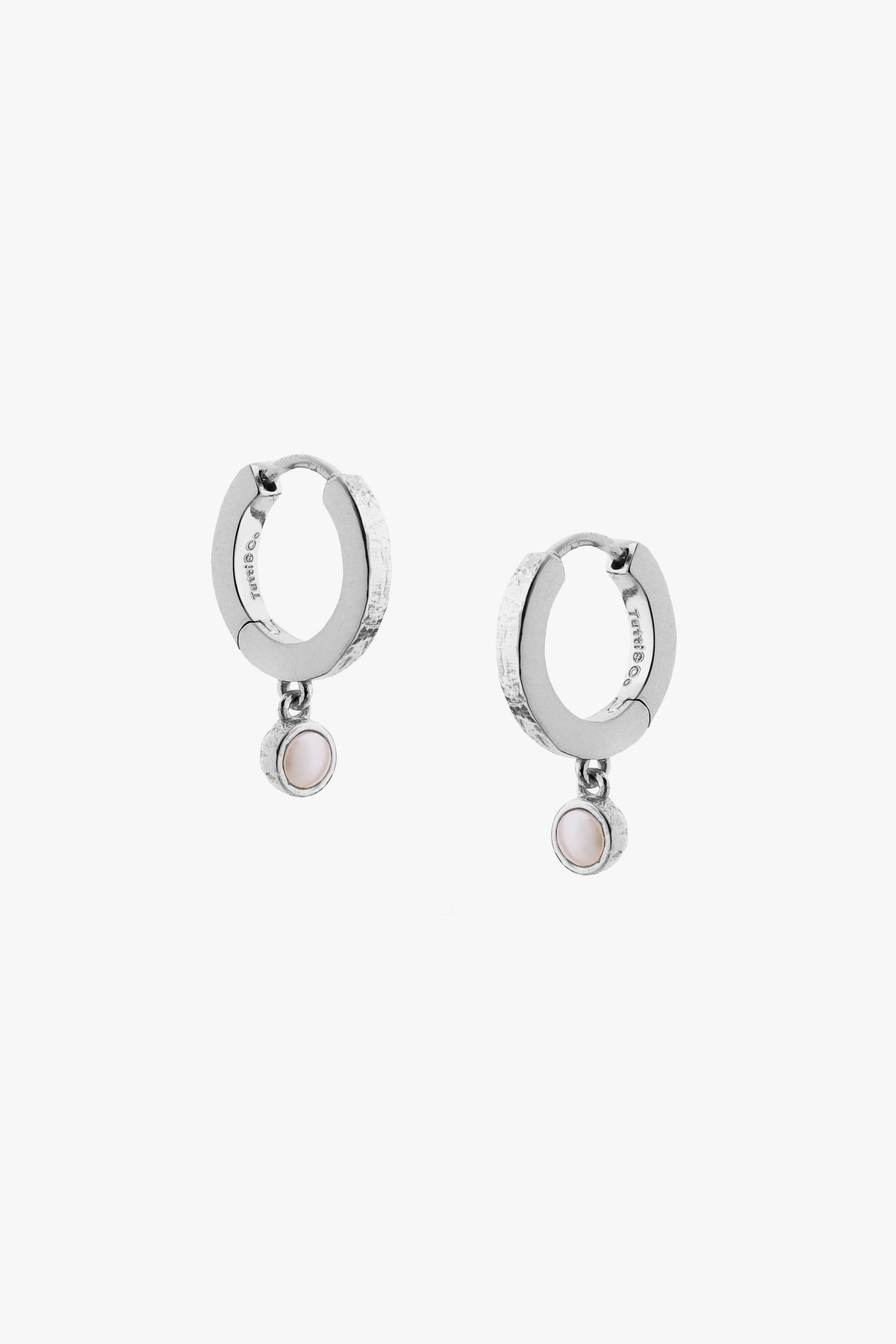 Birthstone Hoop Earrings