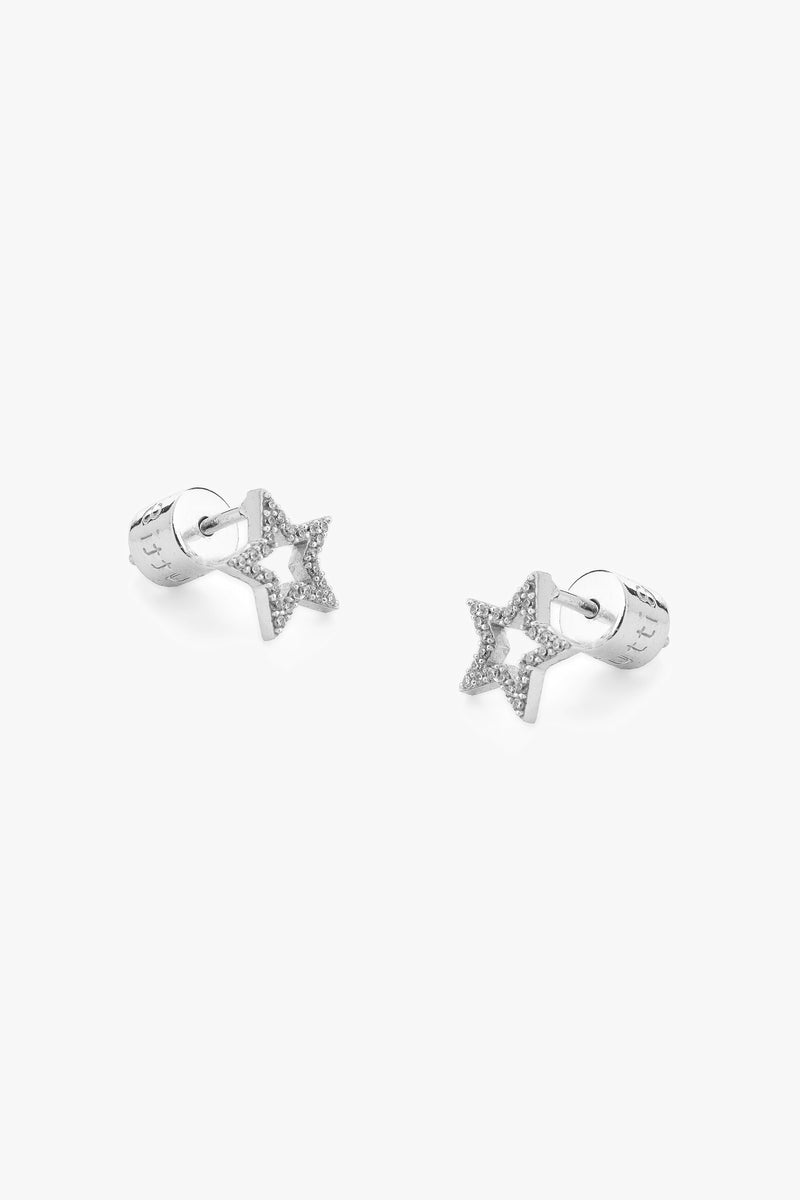 Pave Star Earrings