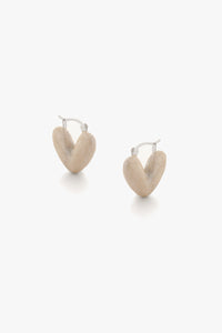 Pearl Heart Earrings