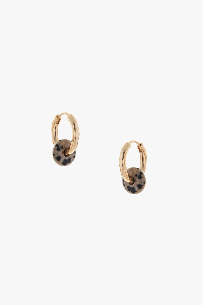 Jasper Hoop Earrings