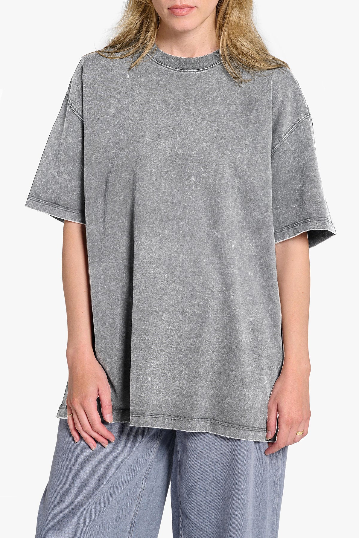 Light Grey Acid Wash T-shirt