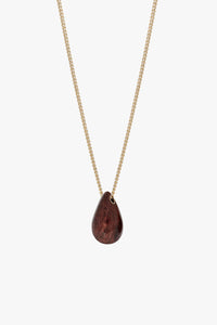 Hush Necklace Brown Shimmer Enamel