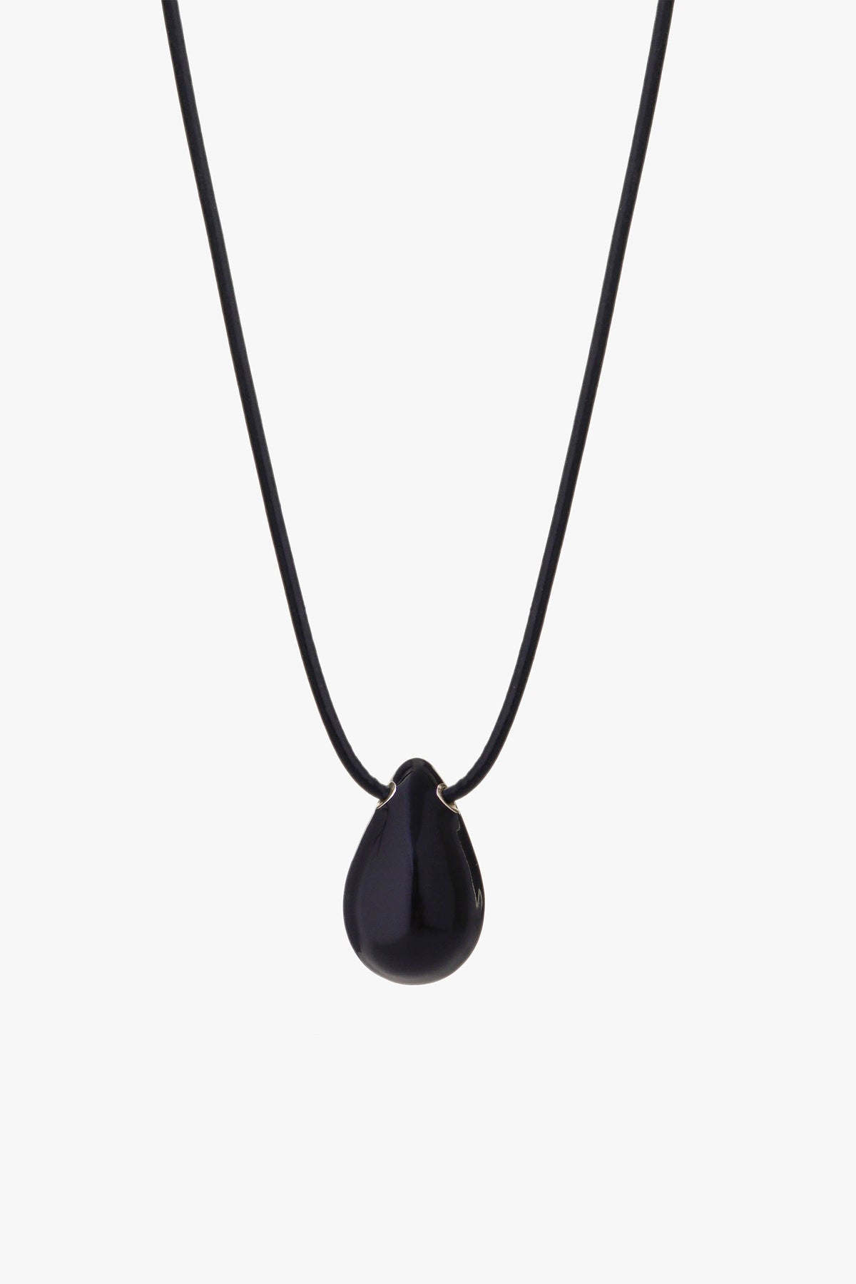 Hush Necklace Black Enamel