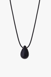 Hush Necklace Black Enamel