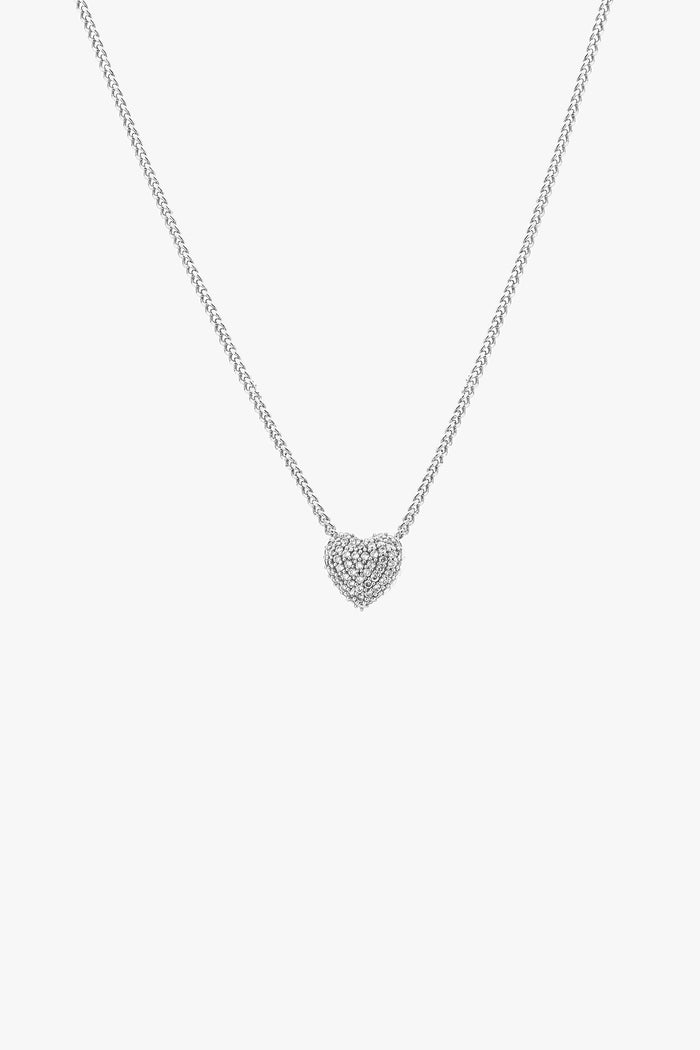 Pave Heart Necklace