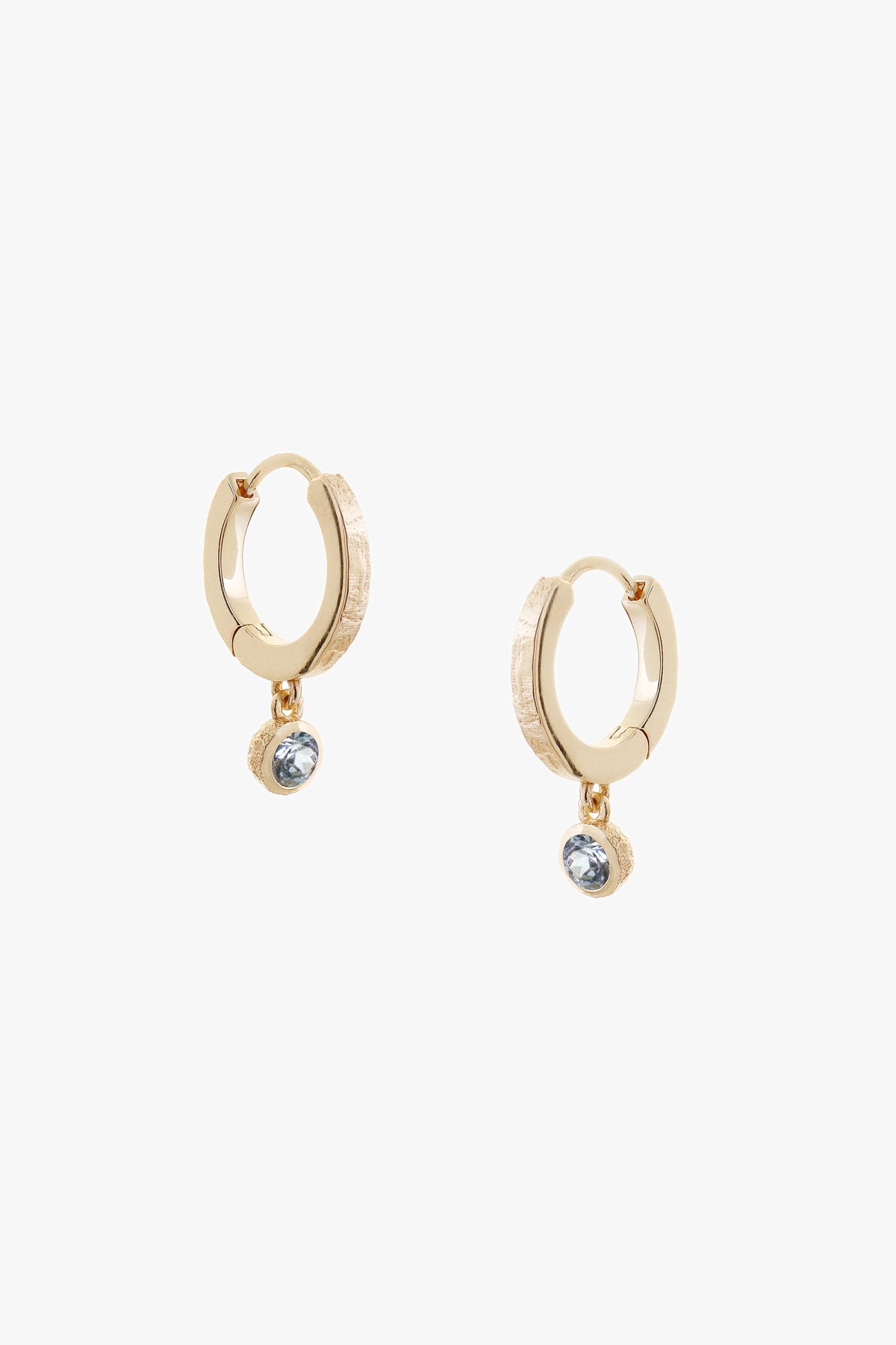 Birthstone Hoop Earrings