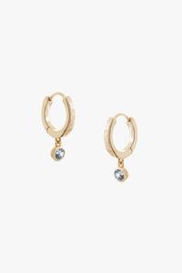 Birthstone Hoop Earrings