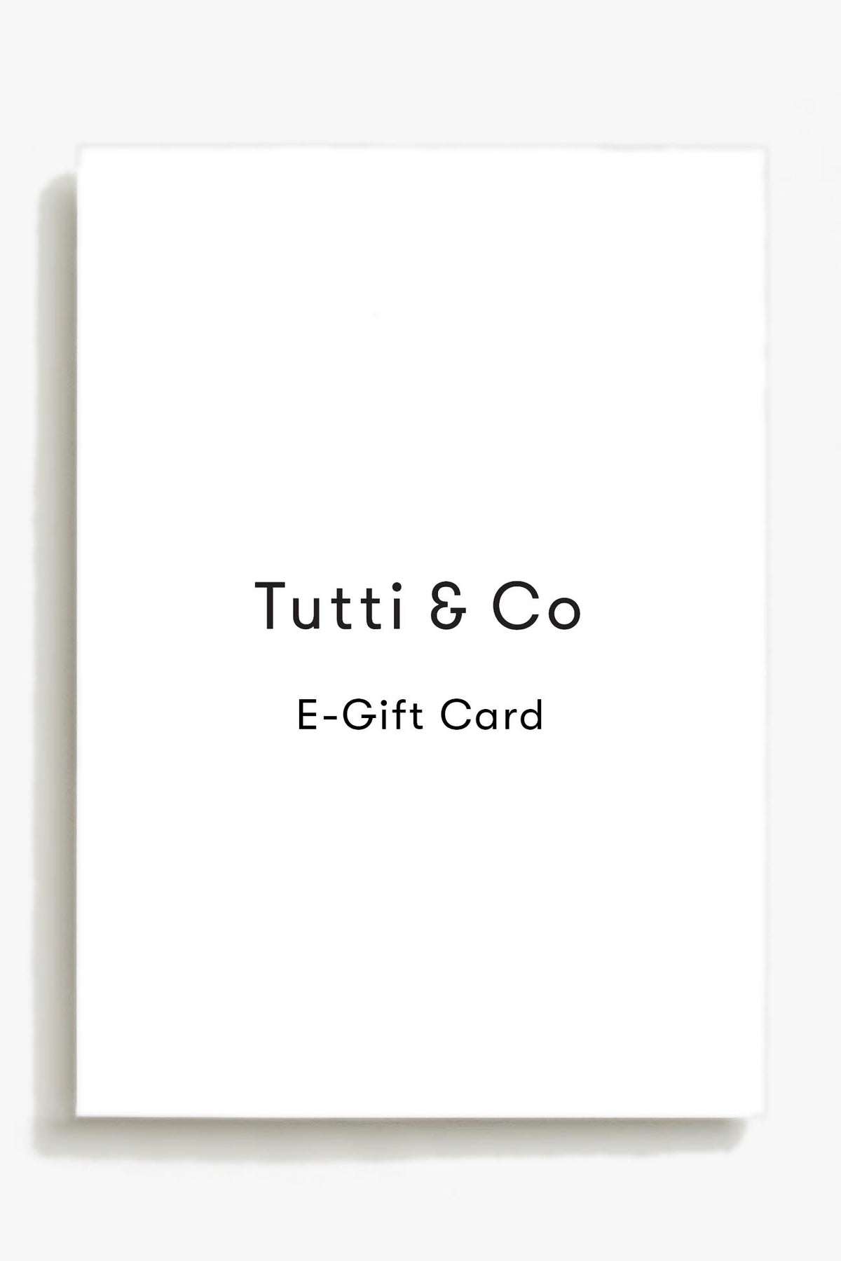 Tutti & Co E-Gift Card