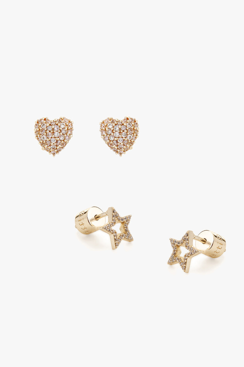 Pave Earring Set